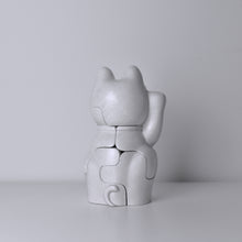 Load image into Gallery viewer, White Maneki Neko by Brooklyn-based Locknesters are available at The FORD Studios in Marion, VA.
