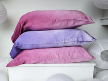 Load image into Gallery viewer, Hand-Dyed Silk Charmeuse Pillowcases by Pat K. Thomas