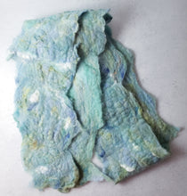 Load image into Gallery viewer, Felted Angora Scarf (Ocean Tones) by Britta Cruz