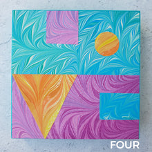 Load image into Gallery viewer, Four "Homages to Robert Indiana's Geometric LOVE Art" by Pat K. Thomas