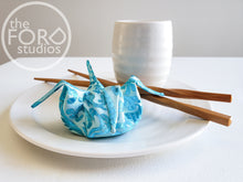 Load image into Gallery viewer, Fabric Origami Crane by Rachel Gibson