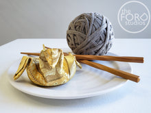 Load image into Gallery viewer, Fabric Origami Crane by Rachel Gibson