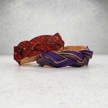 Load image into Gallery viewer, &quot;Mystery Braid&quot; Marbled Leather Bracelets by Pat K. Thomas
