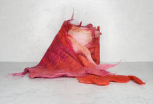 Load image into Gallery viewer, Felted Angora Scarf (Rose Tones) by Britta Cruz
