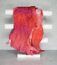 Load image into Gallery viewer, Felted Angora Scarf (Rose Tones) by Britta Cruz
