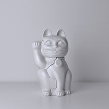 Load image into Gallery viewer, White Maneki Neko by Brooklyn-based Locknesters are available at The FORD Studios in Marion, VA.
