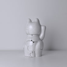 Load image into Gallery viewer, White Maneki Neko by Brooklyn-based Locknesters are available at The FORD Studios in Marion, VA.
