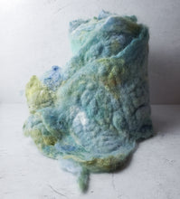 Load image into Gallery viewer, Felted Angora Scarf (Ocean Tones) by Britta Cruz
