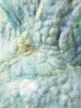 Load image into Gallery viewer, Felted Angora Scarf (Ocean Tones) by Britta Cruz
