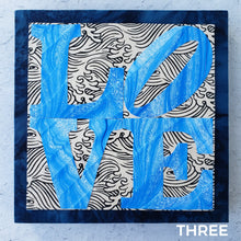 Load image into Gallery viewer, Three &quot;Homage to Robert Indiana&#39;s LOVE Art&quot; by Pat K. Thomas
