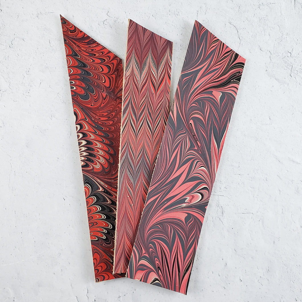 Marbled Leather Bookmarks by Pat K. Thomas