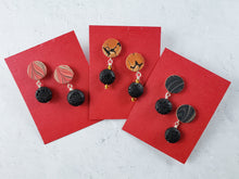 Load image into Gallery viewer, Lava Rock Earrings by Pat K. Thomas
