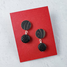 Load image into Gallery viewer, Lava Rock Earrings by Pat K. Thomas
