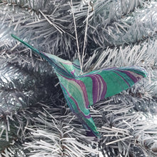 Load image into Gallery viewer, Marbled Hummingbird Ornament by Pat K. Thomas
