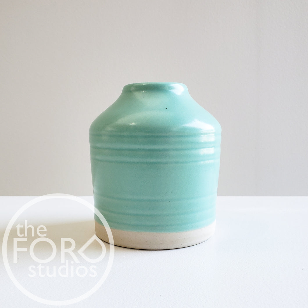 Jade Ink Well Vase by Jive Pottery