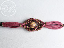 Load image into Gallery viewer, Red Woven Bead Bracelet by Jillian Platt (Troy, NY) available at The FORD Studios in Marion, VA
